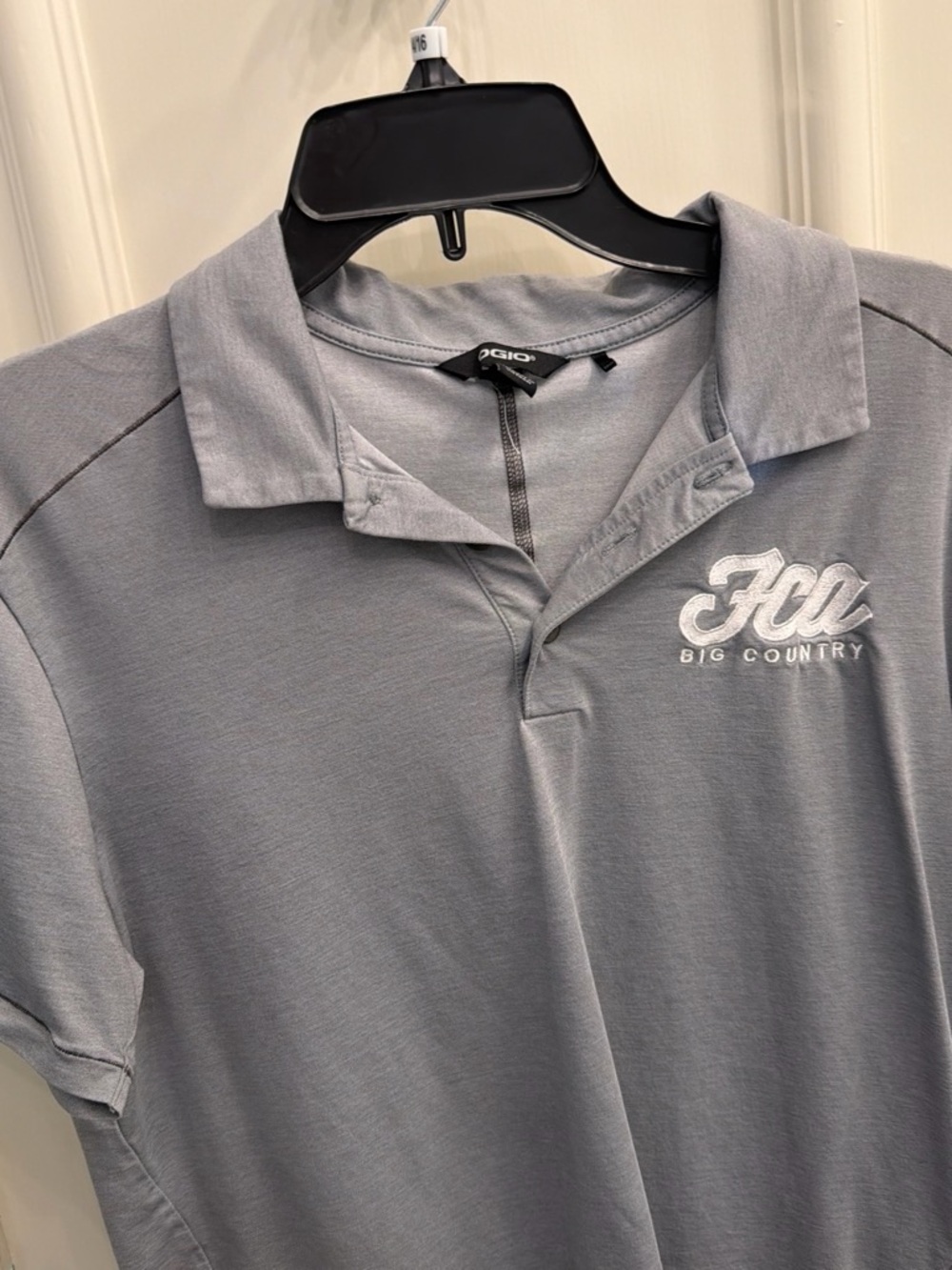 OGIO Men’s Light Gray Polo with FCA Embroidery